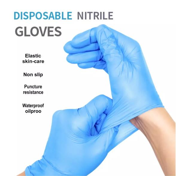 Luvas Descartáveis de Nitrilo Estéreis Protetoras para Trabalho Cirúrgico na Malásia, Sem Pó, Preços de Luvas de Segurança para Exame de Mão