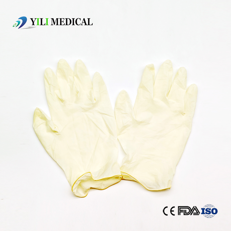 Luvas Cirúrgicas de Exame Ginecológico de Látex Descartáveis Luvas de Nitrilo com ou Sem Pó para Hospital