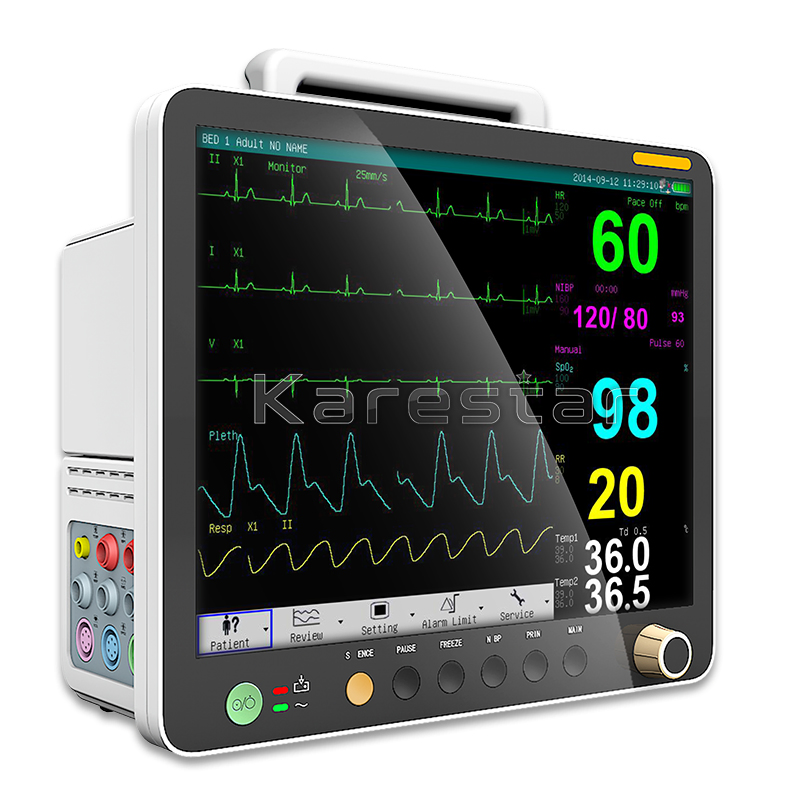 15 Inch Portable Vital Signs Monitor Multi-Parameter Pet Price Wireless Patient Monitoring Devices