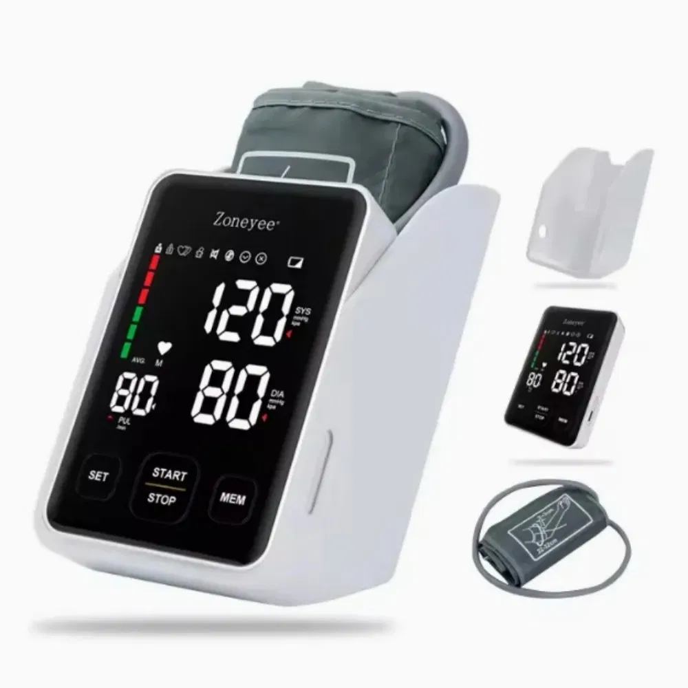 New Large LCD Cheap Price Automatic Portable Upper Rate Blood Pressure Remote Monitoring Rechargeable