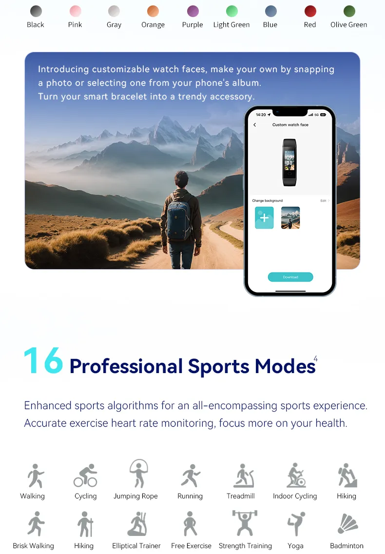 Smart Band Monitoring Health 8