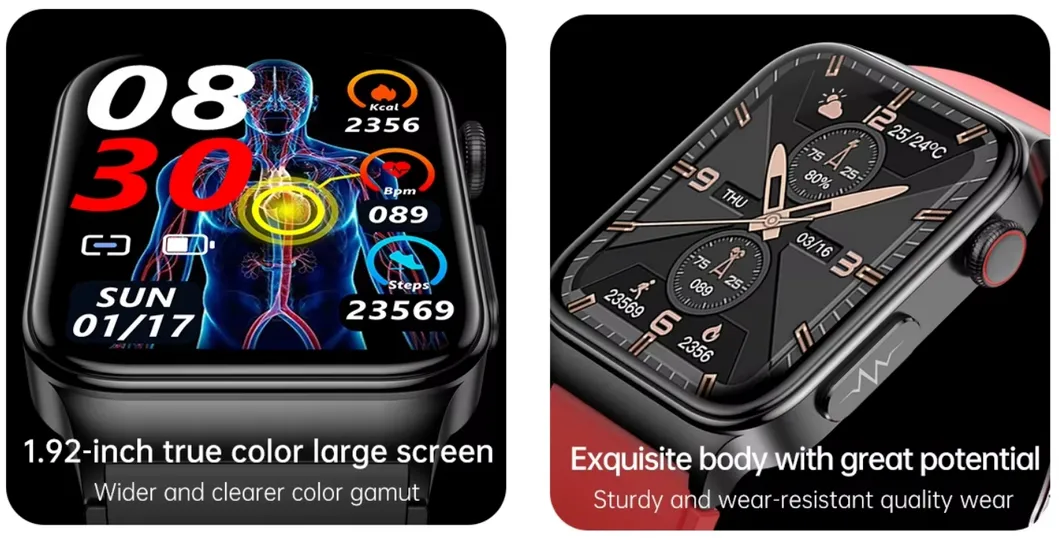Smart Watch E500 Interface View