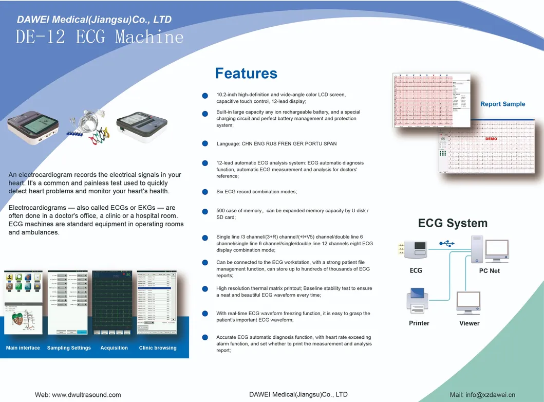 Digital Portable Ecg Machine