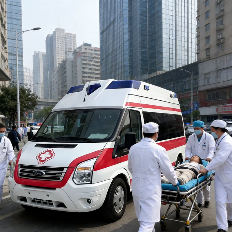 Monitoring Ambulance Van ICU Emergency Rescue Truck for Remote Town Emergency Rescue