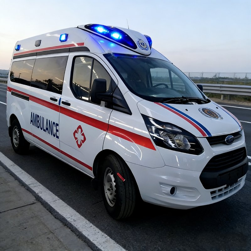 Monitoring Ambulance with Stretcher &amp; Immobilization Device for Patient Condition Tracking