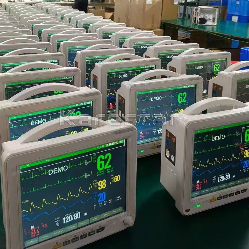 Touch Screen K-J109 Portable Multi Parameter Monitor Vital Sign Monitor Cardiac Price Wireless Patient Monitoring Devices