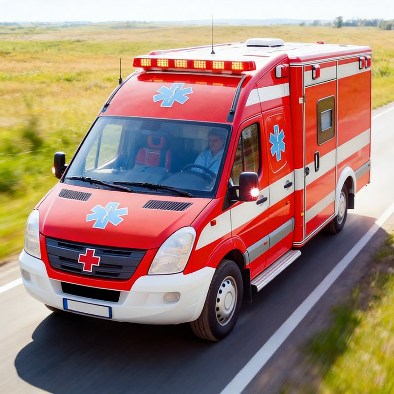 4×2 Gasoline Monitoring Ambulance New Vehicle Factory Direct Supply