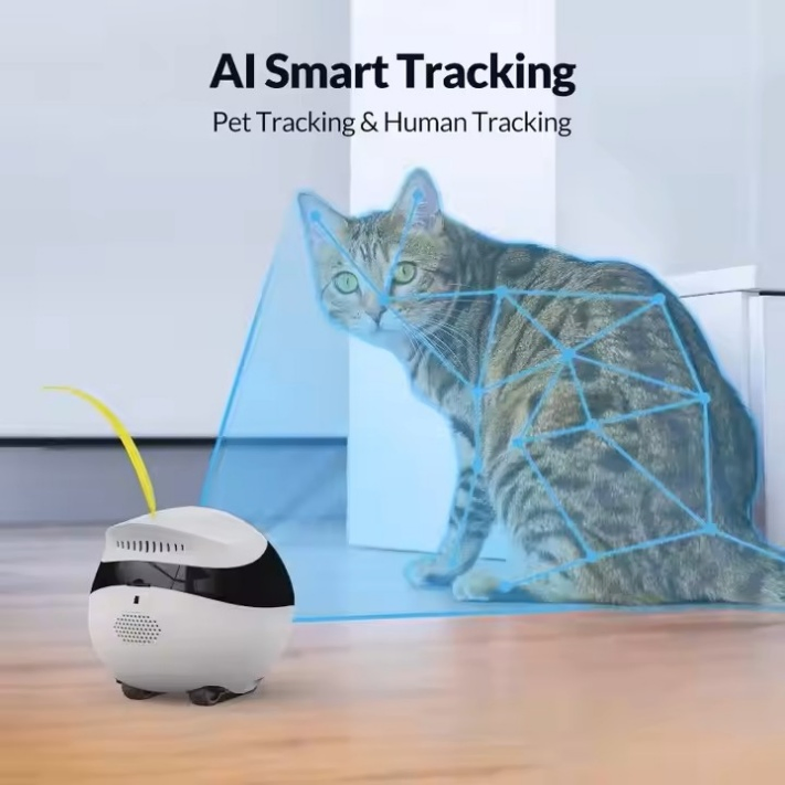 Cartoon Style Plastics Interactive Safe Charging Elderly Care Pet Monitoring Robot