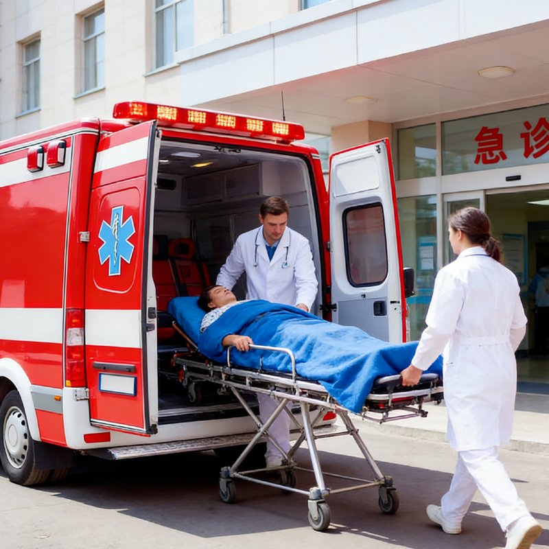 4×2 Gasoline Monitoring Ambulance New Vehicle Factory Direct Supply