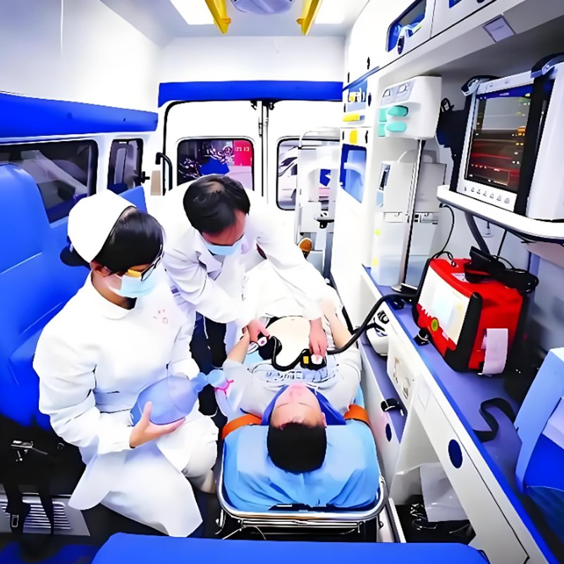 Factory Price 4X2 Fully Equipped Medical Ambulance with Advanced Life-Support &amp; Smart Digital Patient Monitoring Unit