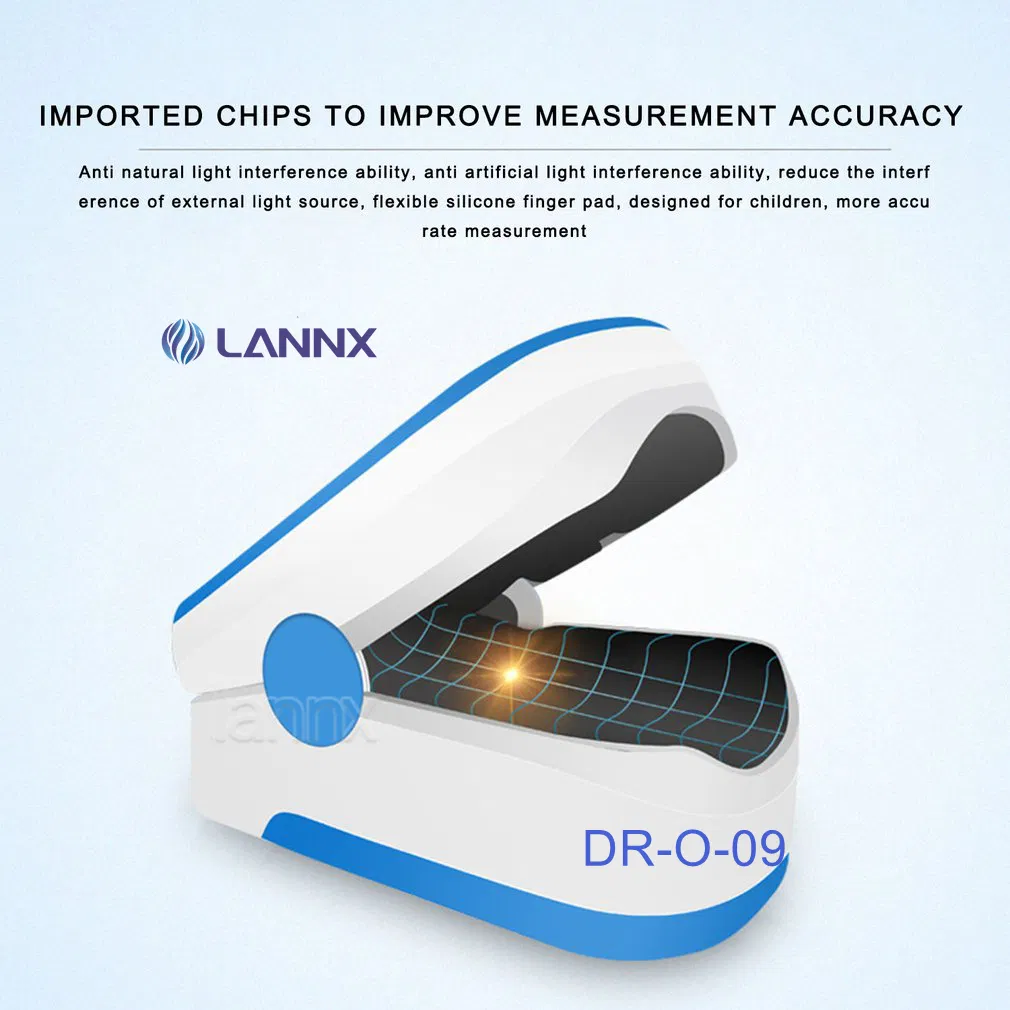Lannx Dr-O-09 Custom Digital Screen Fingertip Ox Imetros Pulse Oximeter Medical Oximeter Finger Blood Oxygen Oximetry Monitor