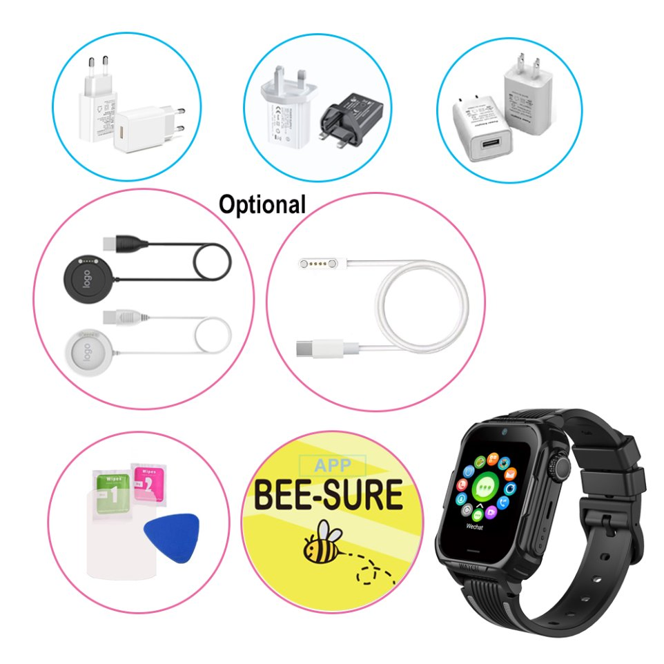 2026 New developed 4G IP67 waterproof detachable mobile child friendly wearable GPS tracking with safety zone setup for avoid kidnap D52C