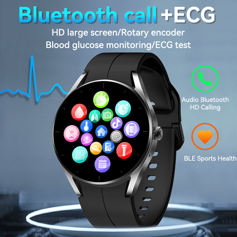 OEM Factory Heart Rate PPG ECG Bp Monitor Fitness Sports Smart Clock for Samsung Android Apple Ios Phone