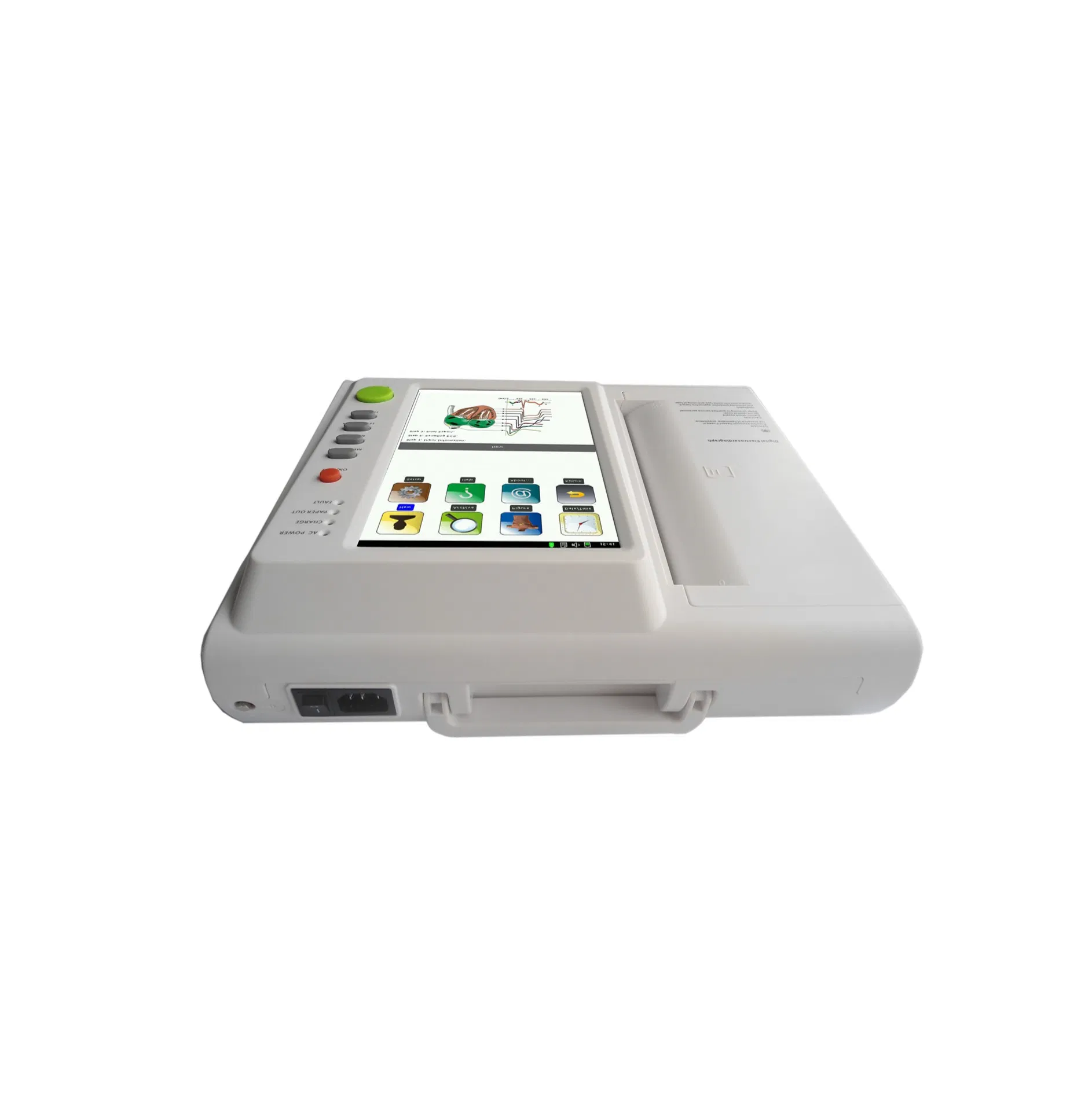 Portable 12-Lead ECG Cardiac Monitor for Home and Clinics