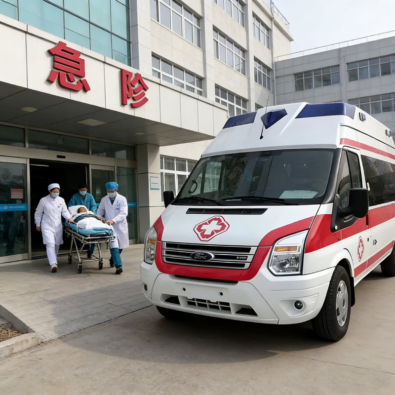 Monitoring Ambulance Van ICU Emergency Rescue Truck for Remote Town Emergency Rescue
