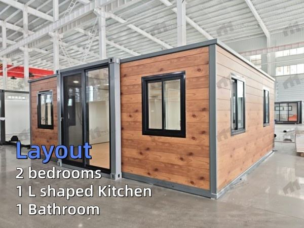 Australian Standards 2 Bedroom Expadnable Prefab Folding Modular Homes