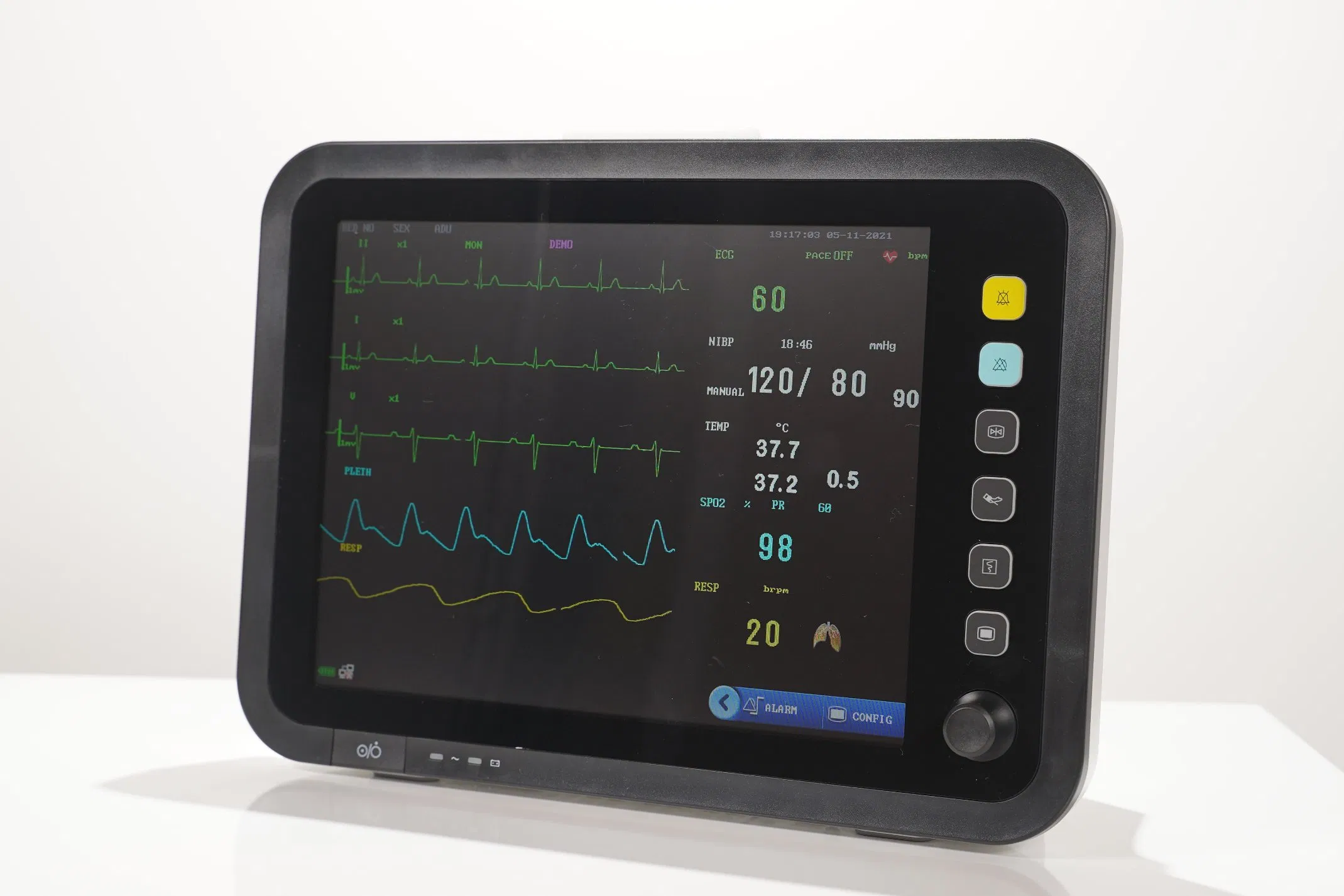 Emergency Hospital Apparatus Portable Remote Patient Monitoring Vital Signs Monitor Multiparameter Patient Monitor