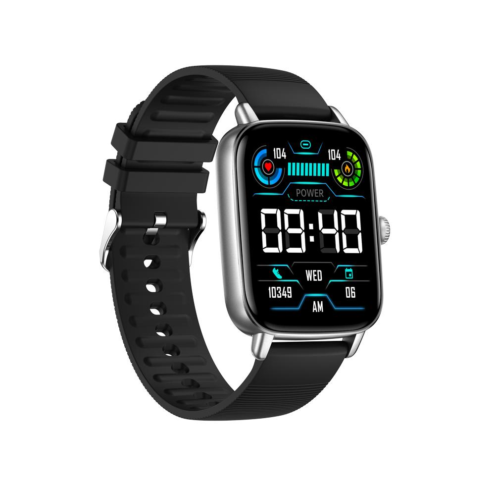 64m 1.69 Inch Full Screen Touch Bluetooth Call Heart Rate Blood Pressure/Oxygen Monitoring Smart Watch