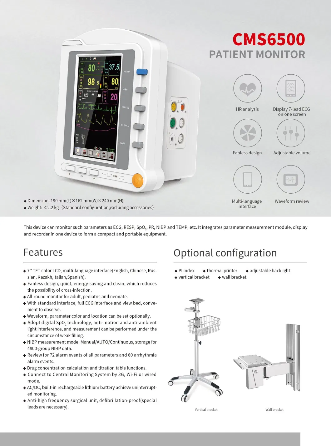 Vital Signs Patient Monitor