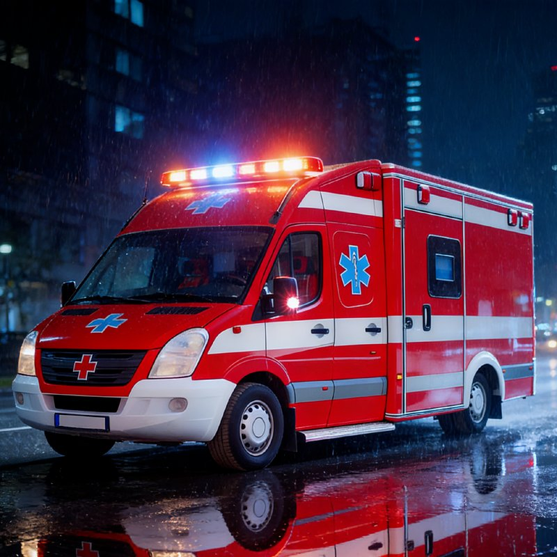 4×2 Gasoline Monitoring Ambulance New Vehicle Factory Direct Supply