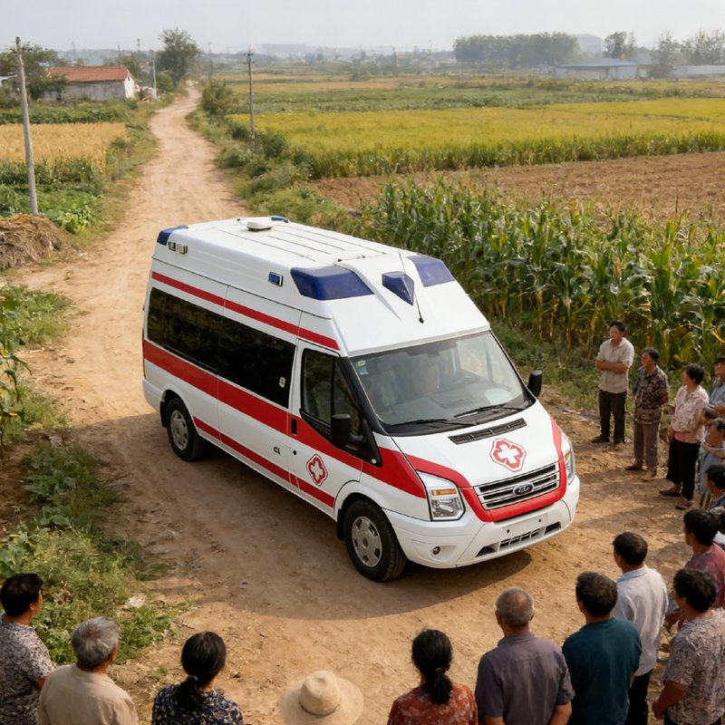 Monitoring Ambulance Van ICU Emergency Rescue Truck for Remote Town Emergency Rescue