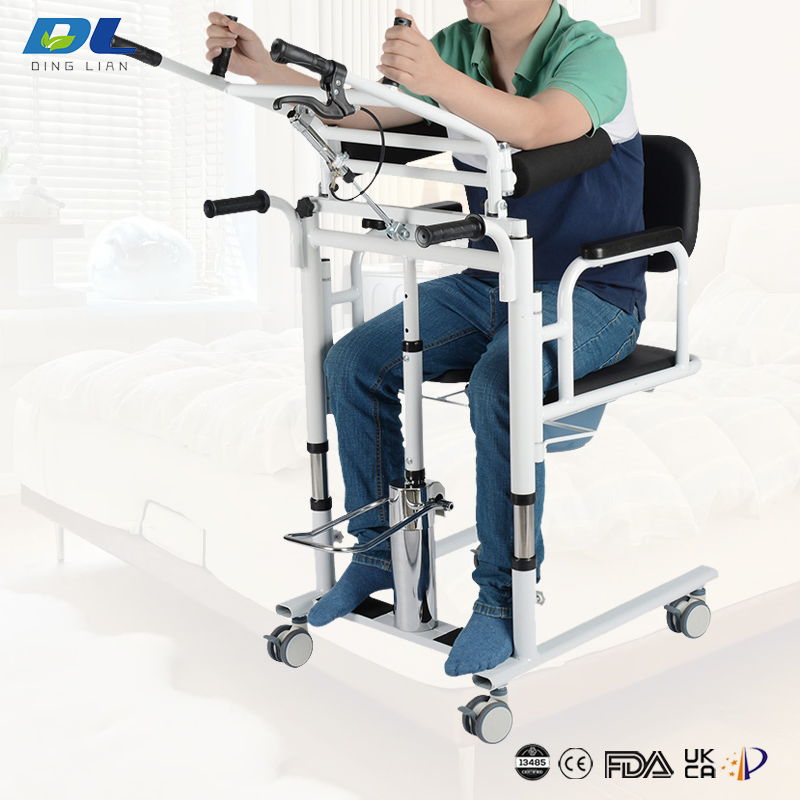 Dinglian Dl-Wgyw02 Patient Handling Transfer Chair with Widened Foot Platform
