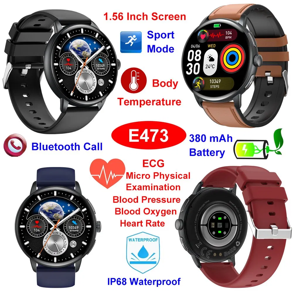 The Latest Digital AI Q&A Smart Bluetooth Bracelet with Remote Family Care 24/7 Health Monitoring E473