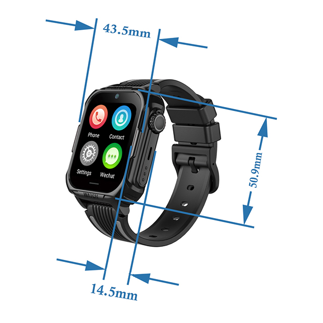 2026 New developed 4G IP67 waterproof detachable mobile child friendly wearable GPS tracking with safety zone setup for avoid kidnap D52C