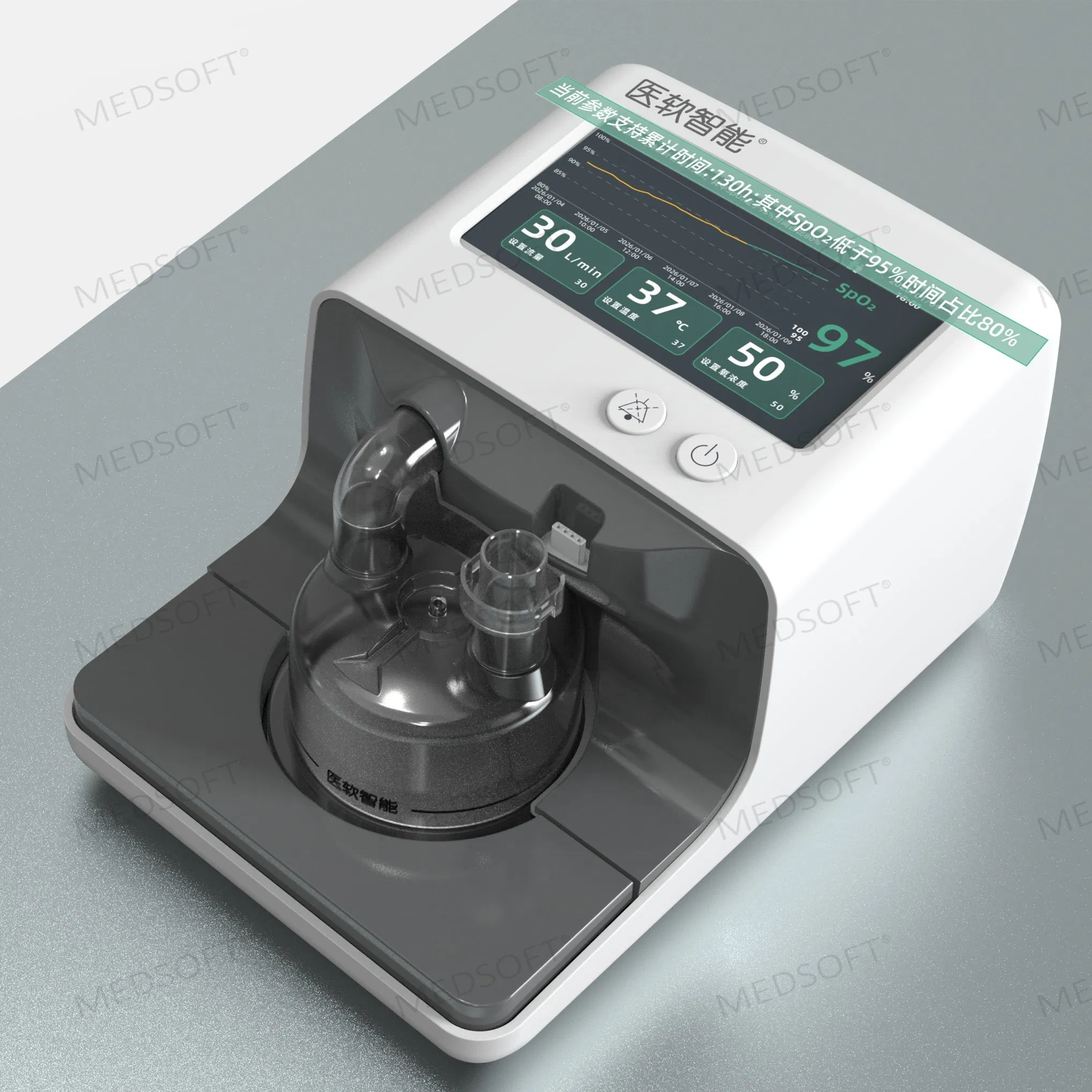 HFNC Professional High Flow Nasal Oxygen Therapy System for Hospitals