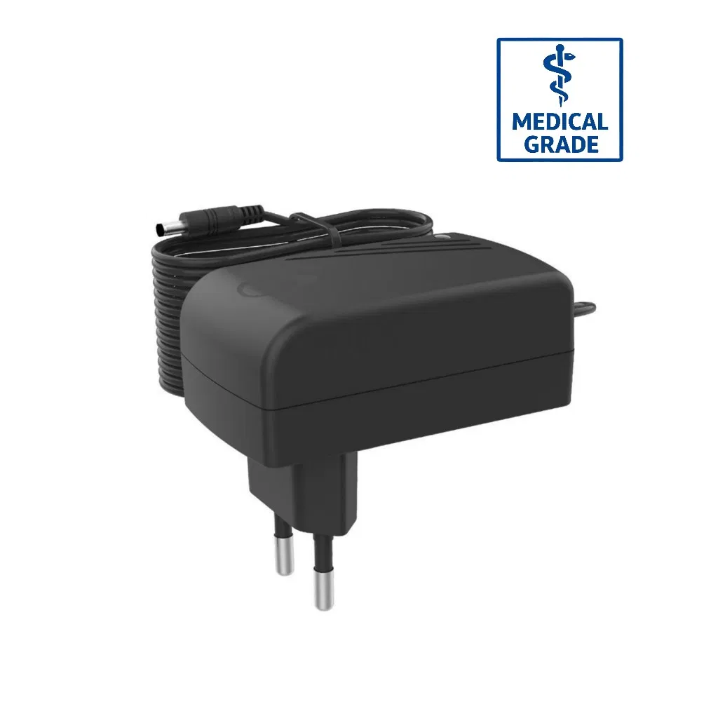 24W Max Medical AC Adapter 5V 3A IEC 60601-1 2xmopp for Wearable Health Monitoring Systems
