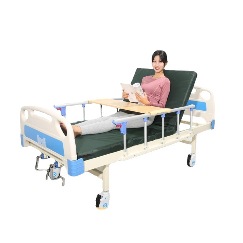 Adjustable Nursing Care Bed for Elderly Patients with Comfortable Mattress Platform