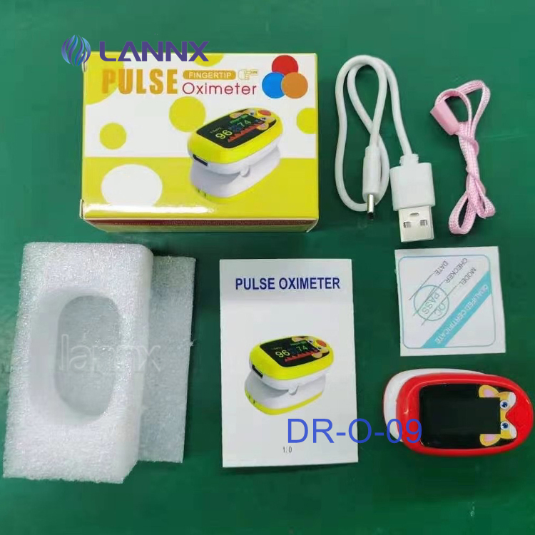 Lannx Dr-O-09 Custom Digital Screen Fingertip Ox Imetros Pulse Oximeter Medical Oximeter Finger Blood Oxygen Oximetry Monitor