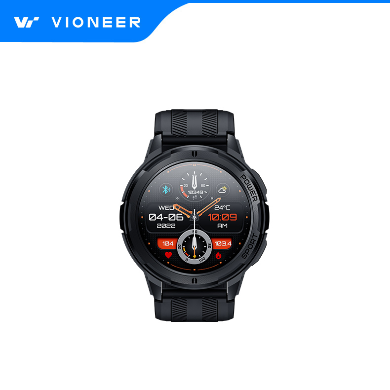 Vioneer Outdoor Magnetic Charging Dust-Proof Waterproof Sweat-Proof Sports Health Data Monitoring Bluetooth Smartwatch