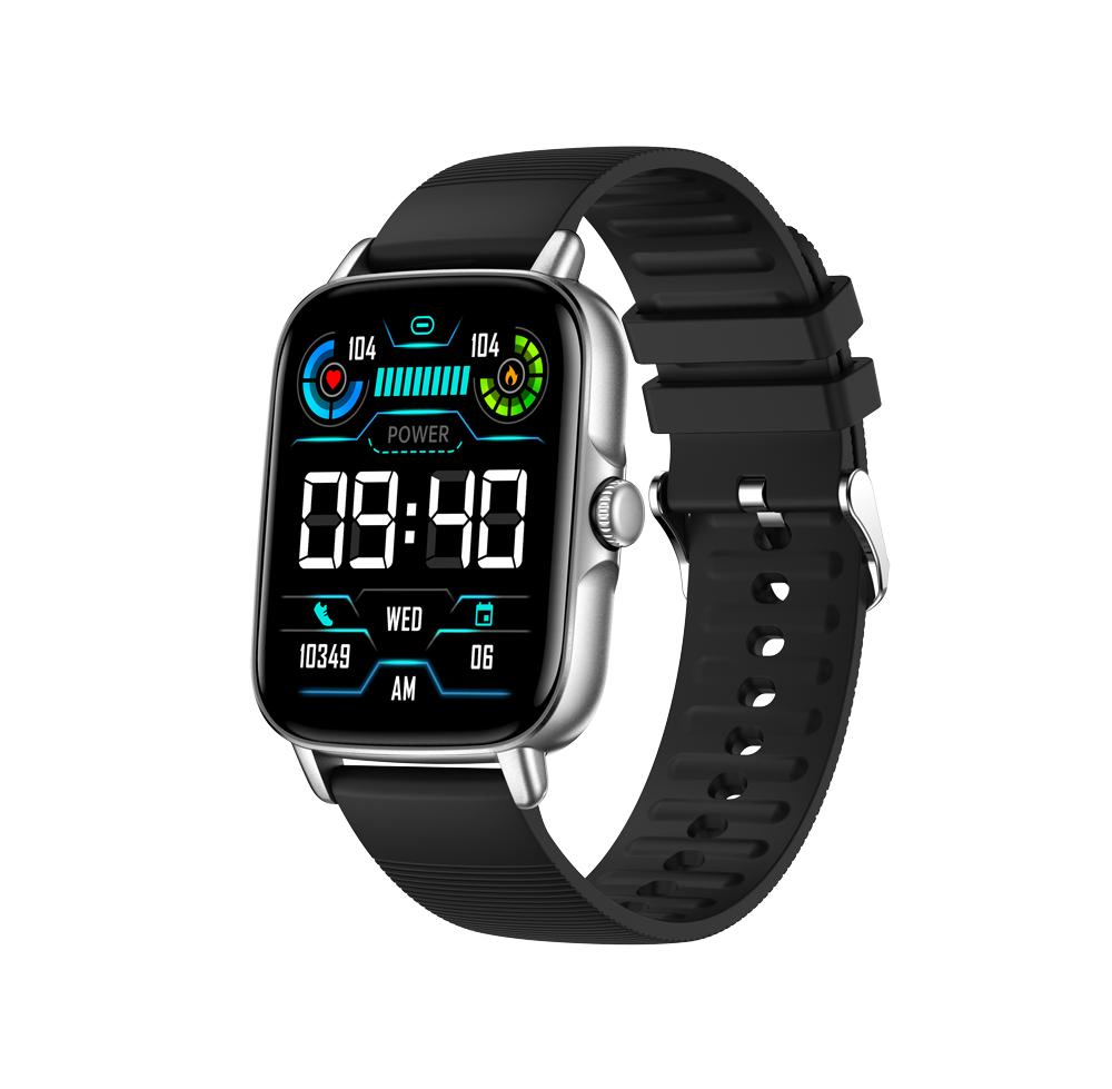 64m 1.69 Inch Full Screen Touch Bluetooth Call Heart Rate Blood Pressure/Oxygen Monitoring Smart Watch