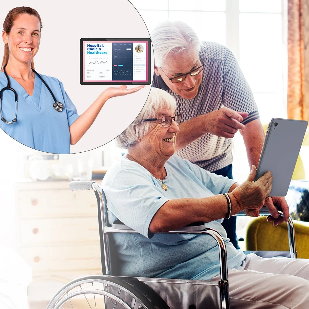 OEM ODM 8 10 Inch Video Call Smart Android Tele Medical Monitor Tablet PC for Remote Patient Monitoring Senior Care