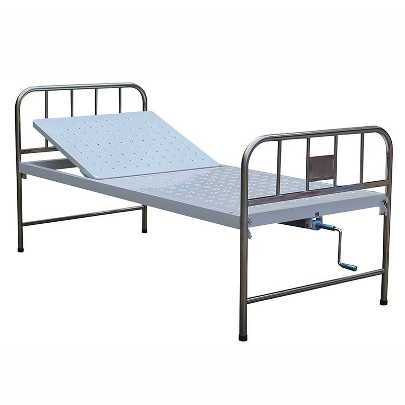 China Factory Sale Queen Size Platform Frame 16 Inch Custom Latest Design Hospital Bed Iron Single Metal Bed for Patients in Hospital