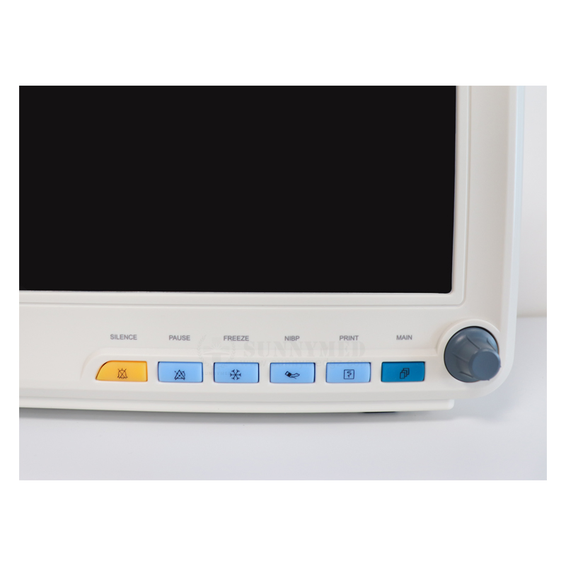 Sy-C005c Medical 12 Inches LCD Multi Parameter Vital Signs Cardiac Monitor Patient Monitor