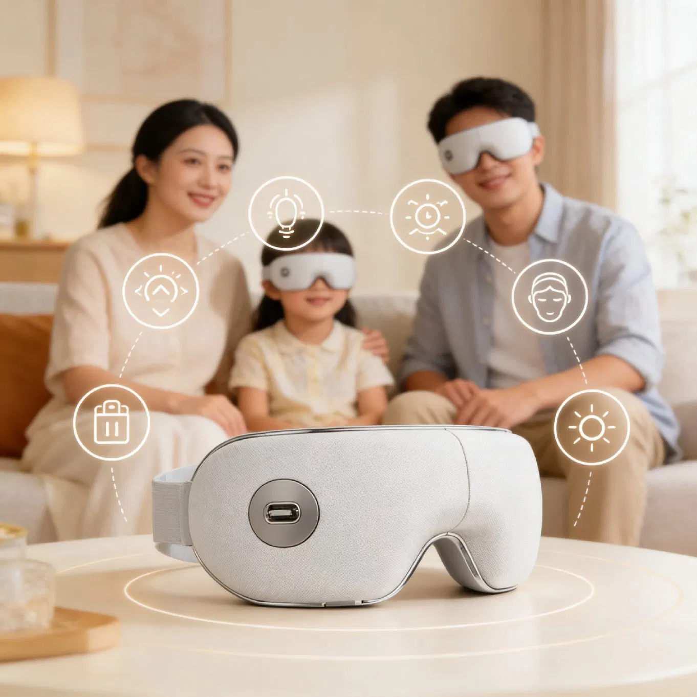 Smart A8 Eye Massager with Voice Control &amp; Health Monitoring