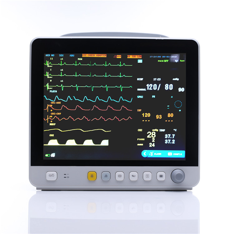 Soymed Remote Patient Monitor Price ICU Monitor Cardiac with Touch Color Screen Vital Signs Monitor Multiparameter