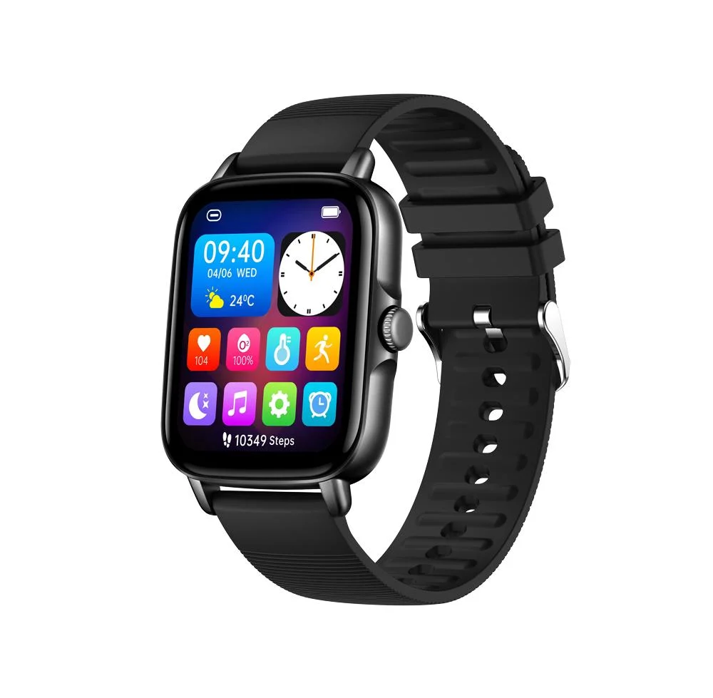 64m 1.69 Inch Full Screen Touch Bluetooth Call Heart Rate Blood Pressure/Oxygen Monitoring Smart Watch