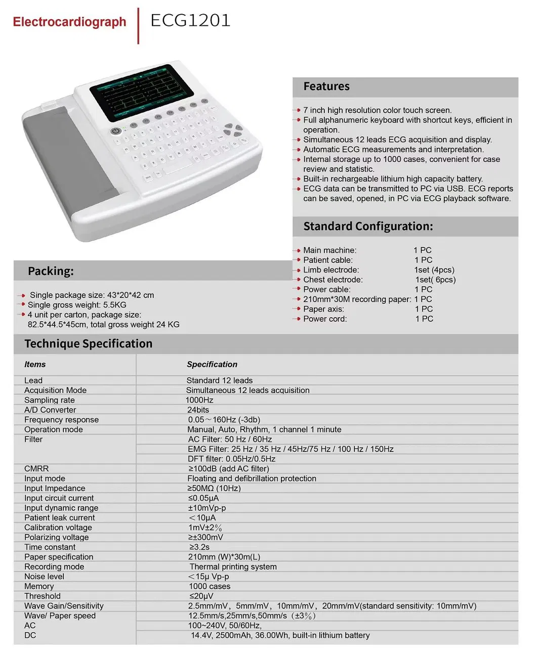 ECG Machine Detail 1