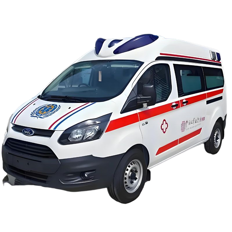2026 Ford 4×2 Monitoring Emergency Rescue Ambulance with Light Bar Ambulance Fire Red