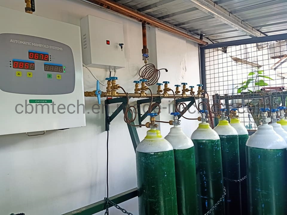 Hosptial Automatic Oxygen Manifold Systems for 12 Oxygen Cylinders