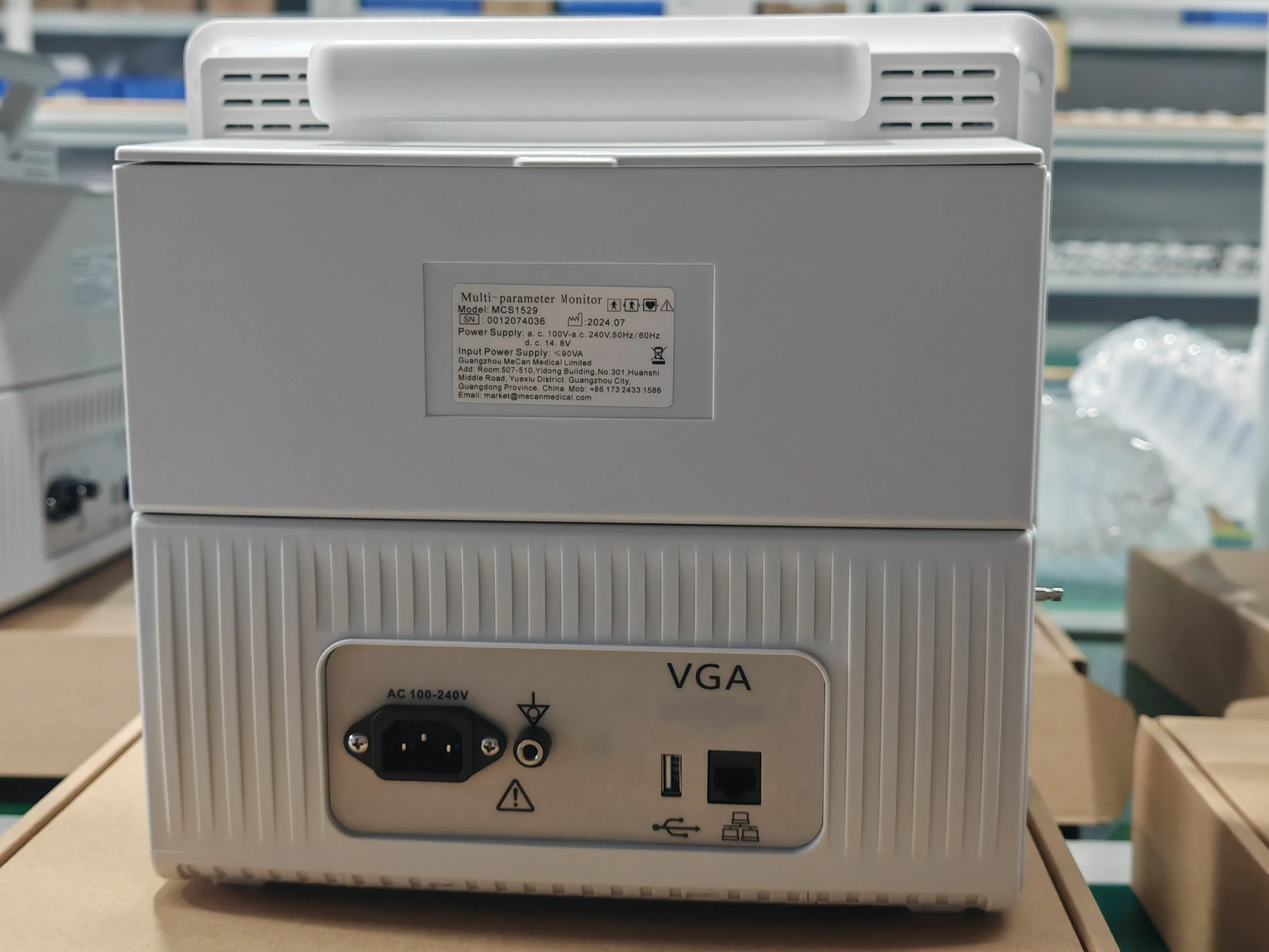 Guangzhou Hospital Factory Operation Room High Definition ECG SpO2 NIBP Resp Tem Heart Rate 12 Inch Remote Patient Monitor