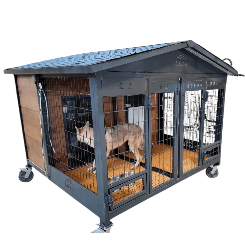 Smart Climate-Controlled Pet Home with Logo &amp; Monitoring