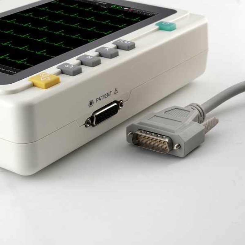 Advanced Compact ECG Machine with 6-Lead Monitoring Features