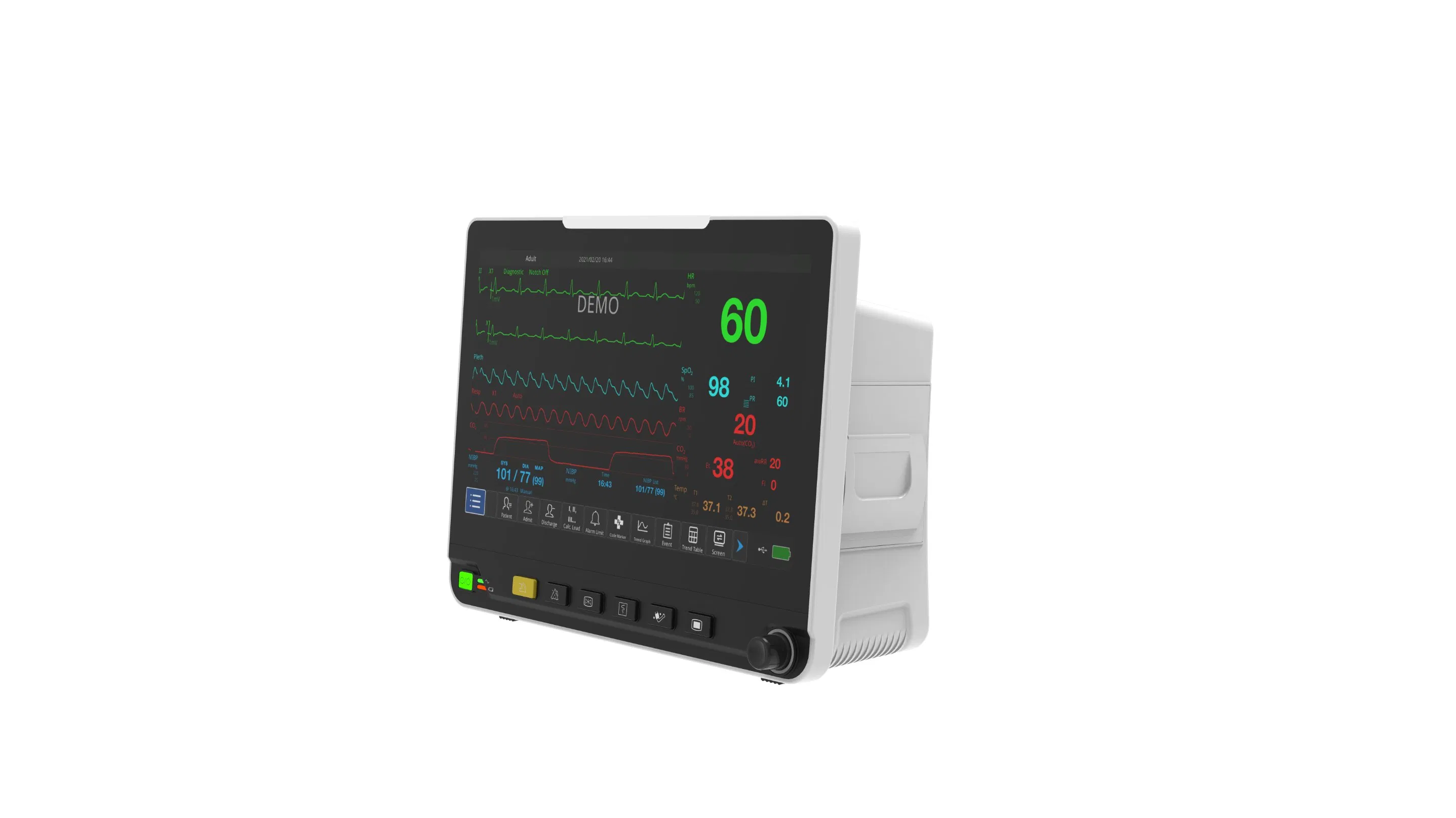 Medical Equipment Other Emergency Multiparameter Patient Monitor Large Cardiac Monitor for ICU Center Monitoring