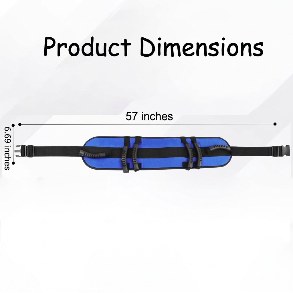 Elderly Standing Aid Transfer Shift Waist Belt Lumbar Support For Walking Training Care-Soft Protection Polyester Nylon Sports