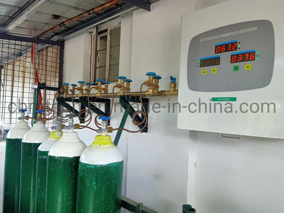 Hosptial Automatic Oxygen Manifold Systems for 12 Oxygen Cylinders
