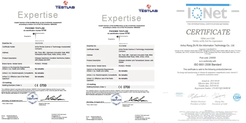 Certificates